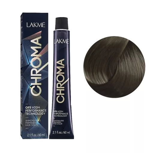 7/00 Крем-фарба для волосся перманентна без аміаку, 60мл Ammonia Free Permanent color CHROMA LAKME