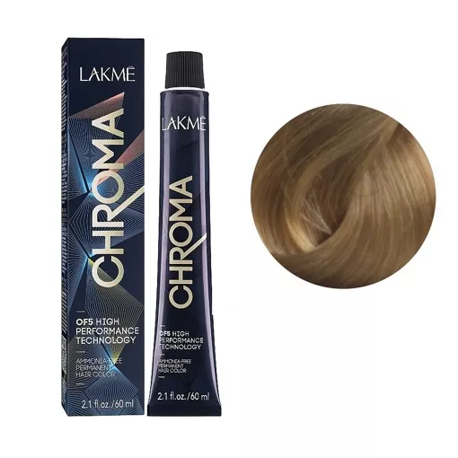 8/64 Крем-фарба для волосся перманентна без аміаку, 60мл Ammonia Free Permanent color CHROMA LAKME