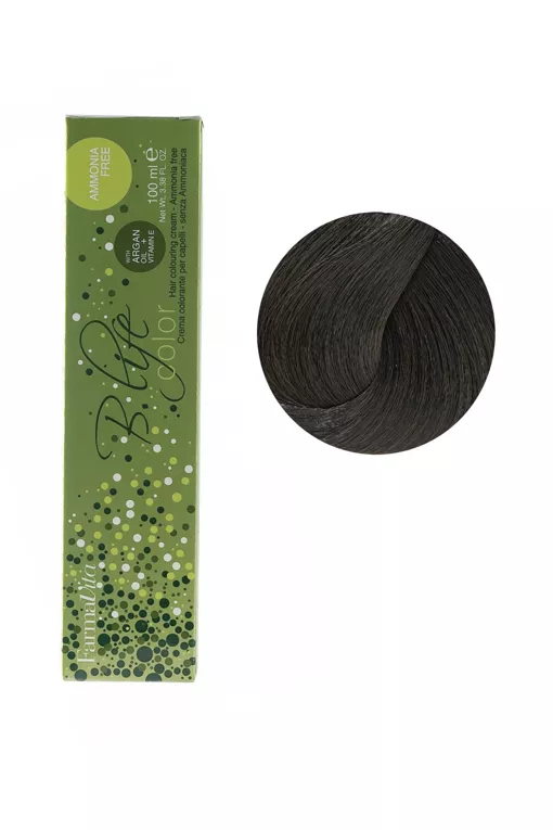 5/77 середній інтенсивний коричневий кашемір Фарба для волосся  без аміаку 100 мл.B.Life Color FarmaVita
