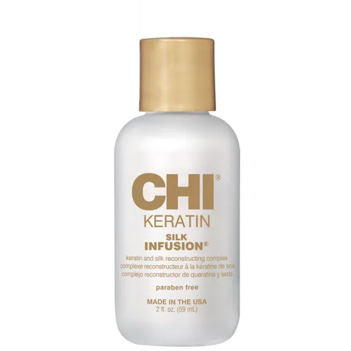 Масло відновлювальне з кератином для сухого та пошкодженого волосся, 59 мл Silk Infusion Keratin CHI