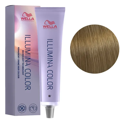 8/ світлий блондин Стійка крем-фарба для волосся, 60 мл ILLUMINA COLOR Wella Professionals