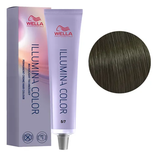 5/7 світлий коричневий коричневий Стійка крем-фарба для волосся, 60 мл ILLUMINA COLOR Wella Professionals