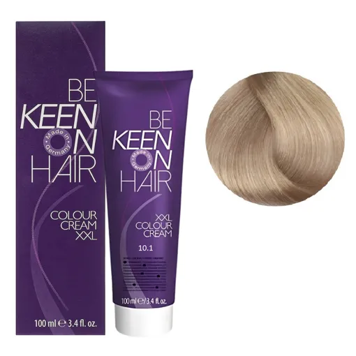 10/1 ультрасвітлий блондин попелястий Стійка крем-фарба для волосся, 100 мл Colour Cream XXL KEEN