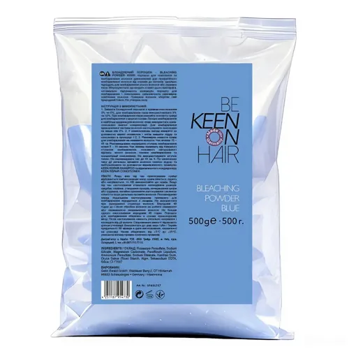 Знебарвлювальний порошок блакитний (7 levels), 500 г Bleaching Powder Blue KEEN