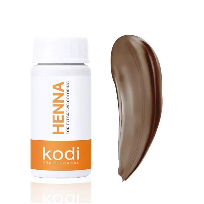 Хна для фарбування брів, колір: Натурально-коричневий (Special Brown), 10 г KODI Professional 