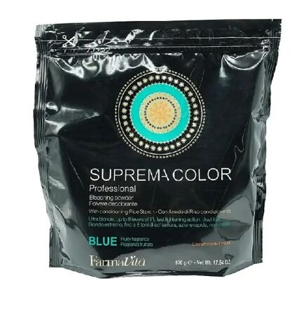 FarmaVita Suprema Bleaching Освітлюючий порошок для жорсткого волосся  500мл Голубой  (8 levels)