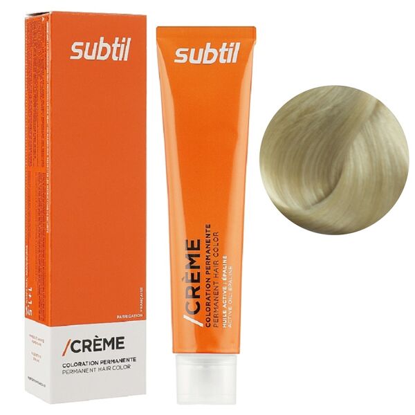 10 найсвітліший блондин Стійка фарба 60 мл CREME Permanent Hair Color Subtil  