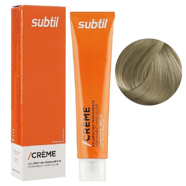 9 дуже світлий блондин Стійка фарба 60 мл CREME Permanent Hair Color Subtil  