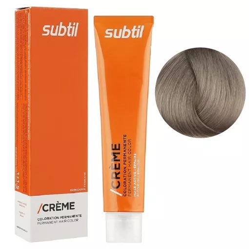 8 IC світлий блондин холодний Стійка фарба 60 мл CREME Permanent Hair Color Subtil  