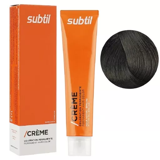 6 IC темний блондин холодний Стійка фарба 60 мл CREME Permanent Hair Color Subtil  