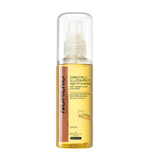 Рідкі кристали для надання волоссю блиску з цінними маслами, 75 мл Illuminating Crystals with Precious Oils Illuminating Numero BRELIL Professional