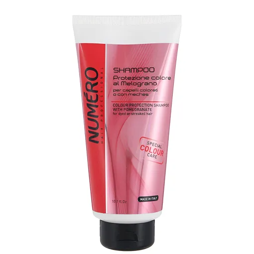 Шампунь для захисту кольору фарбованого волосся з екстрактом граната, 300 мл Colour Protection Shampoo with Pomegranate Colour Numero BRELIL Professional