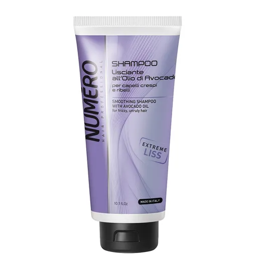 Шампунь розгладжувальний для волосся з олією авокадо, 300 мл Smoothing Shampoo with Avocado oil Smoothings Numero BRELIL Professional