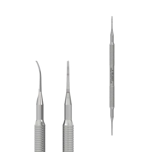 Лопатка педикюрна EXPERT 60 TYPE 4 (пилка тонка пряма та пилка тонка із загнутим кінцем) PE-60/4 STALEKS PRO