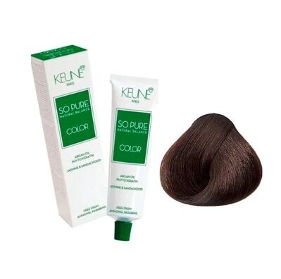 6/35 Темний блондин золотисто-махагоновий Фарба для волосся перманентна без аміаку, 60 мл SO PURE Color KEUNE