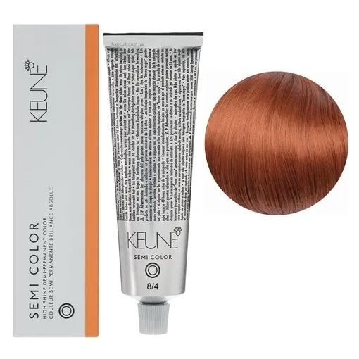 8/4 Світлий блондин мідний Фарба для тонування волосся без аміаку,  60 мл Demi-Permanent Color SЕМІ COLOR KEUNE