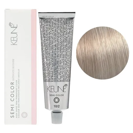 10/2 платиновий блондин перламутровий Фарба для тонування волосся без аміаку,  60 мл Demi-Permanent Color SЕМІ COLOR KEUNE