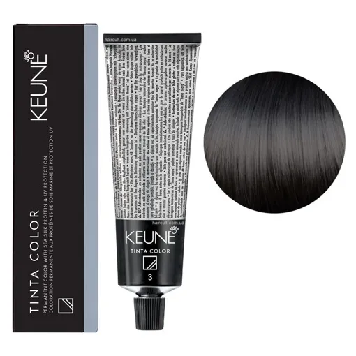 3 Темно-коричневий натуральний Фарба перманентна для волосся,  60 мл Permanent Color TINTA COLOR KEUNE