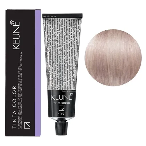 10/7 Платиновий блондин фіолетовий Фарба перманентна для волосся,  60 мл Permanent Color TINTA COLOR KEUNE 
