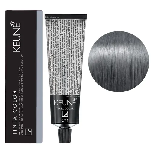 0/11 Попелястий мікс Фарба перманентна для волосся,  60 мл Permanent Color TINTA COLOR KEUNE 