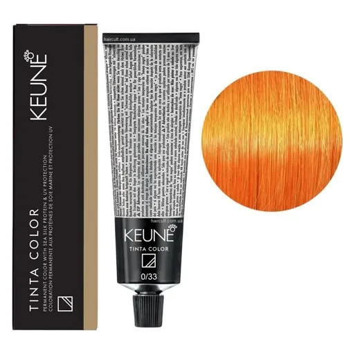 0/33 Золотистий мікс Фарба перманентна для волосся,  60 мл Permanent Color TINTA COLOR KEUNE 