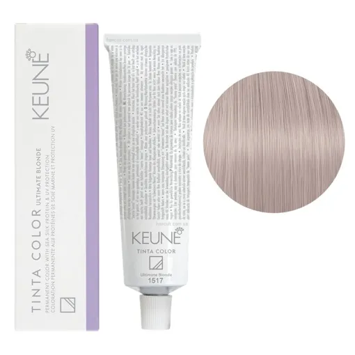1517 Суперосвітлювач попелясто-фіолетовий Фарба перманентна для волосся, 60 мл Ultimate Blonde TINTA COLOR KEUNE 