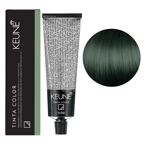 0/99  Зелений (Матовий) мікс Фарба перманентна для волосся,  60 мл Permanent Color TINTA COLOR KEUNE 