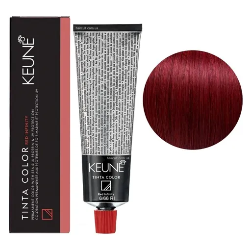 6/66 RI Темний блондин червоний інтенсивний Фарба перманентна для волосся,  60 мл Permanent Color TINTA COLOR KEUNE