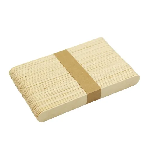 Шпатель дерев`яний для депіляції, розмір: 15*1,8 см, 50 шт 