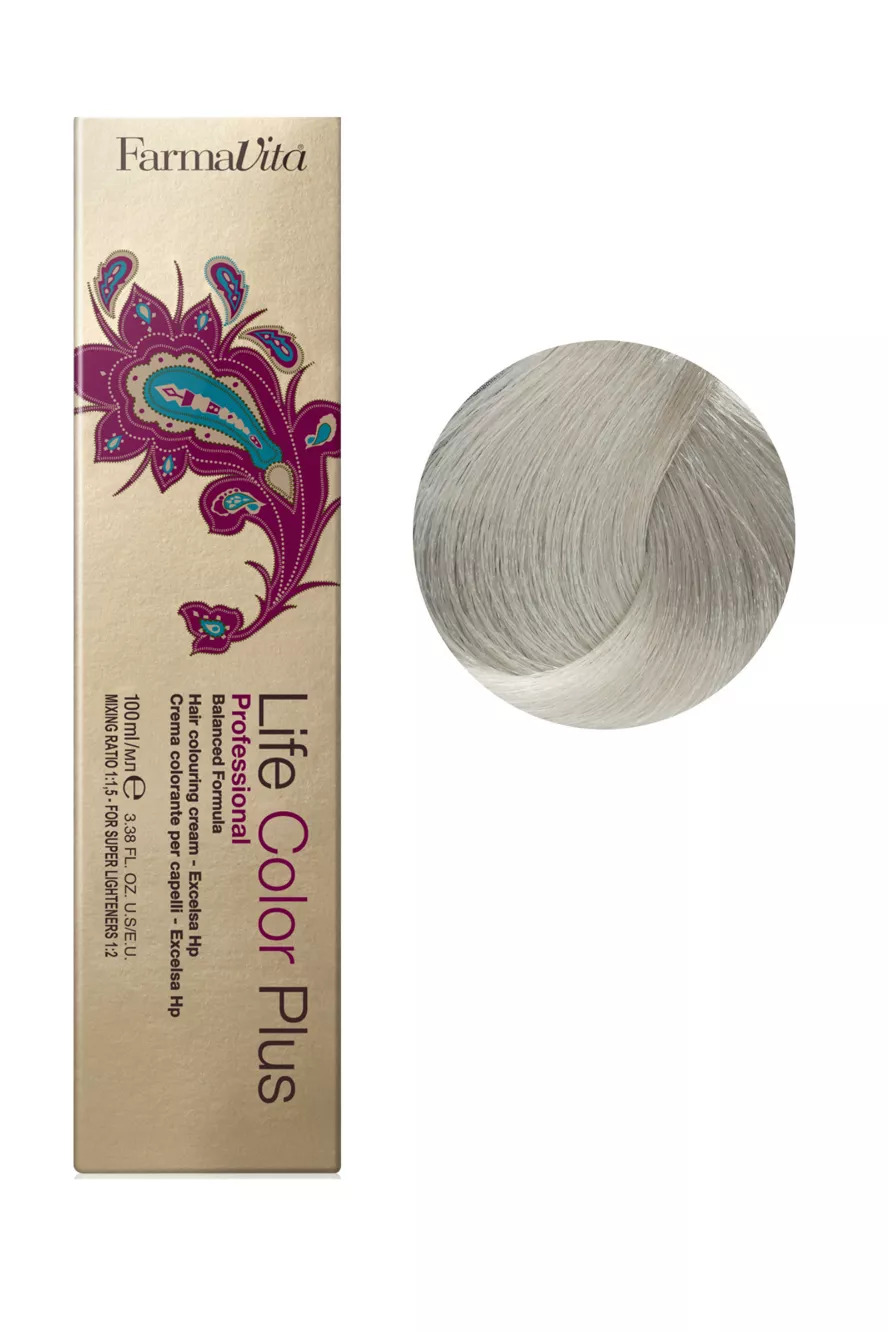 10/102 платиновий блондин попелясто-перлинний Фарба для волосся 100 мл.Life Color Plus FarmaVita