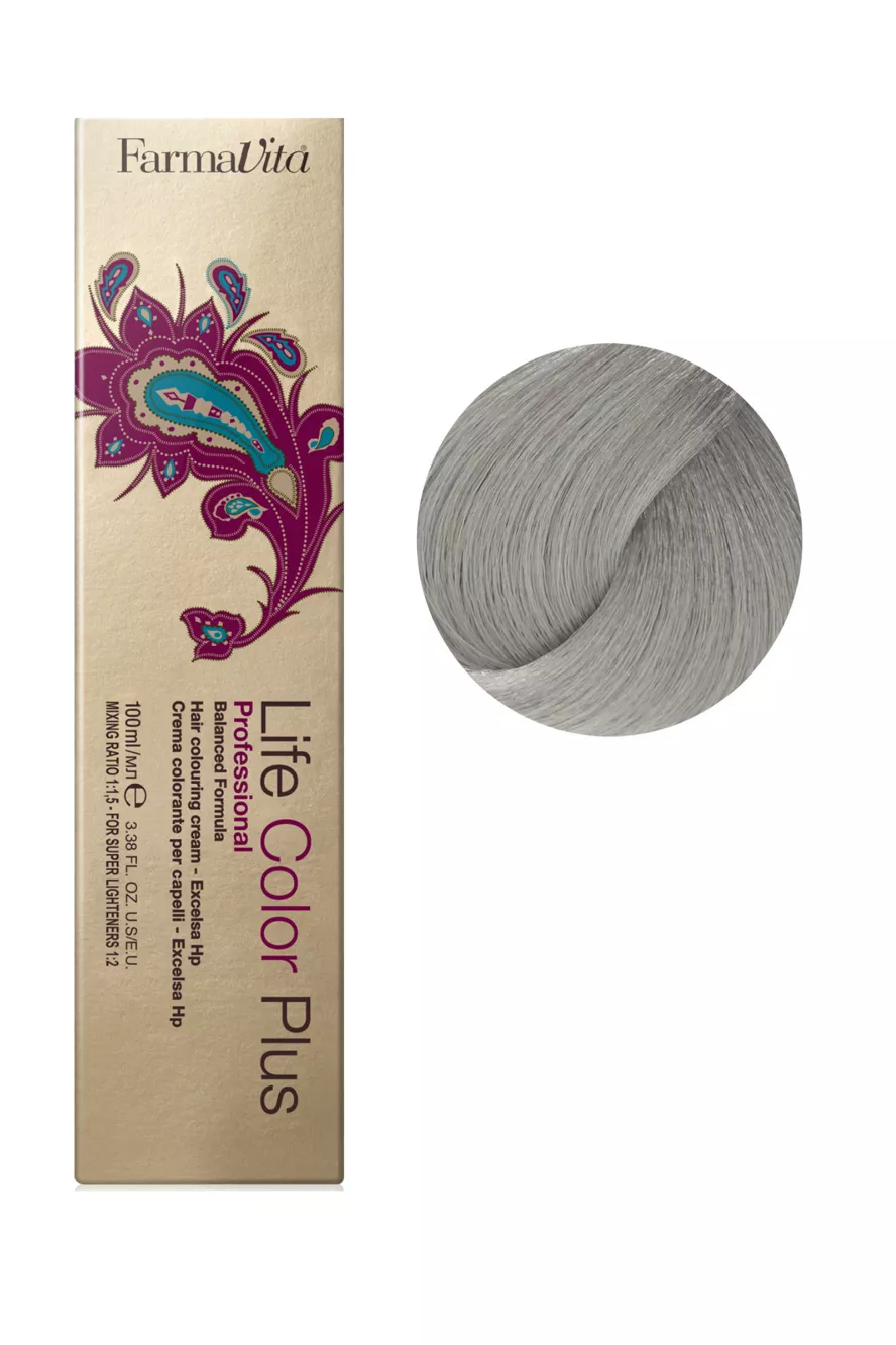 10/21 платиновий блондин перламутрово-попелястий  Фарба для волосся 100 мл.Life Color Plus FarmaVita