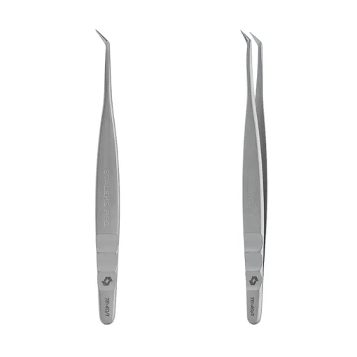 Пінцет професійний для вій EXPERT 40 TYPE 1 (L-образний, 50&deg;) TE-40/1 STALEKS PRO