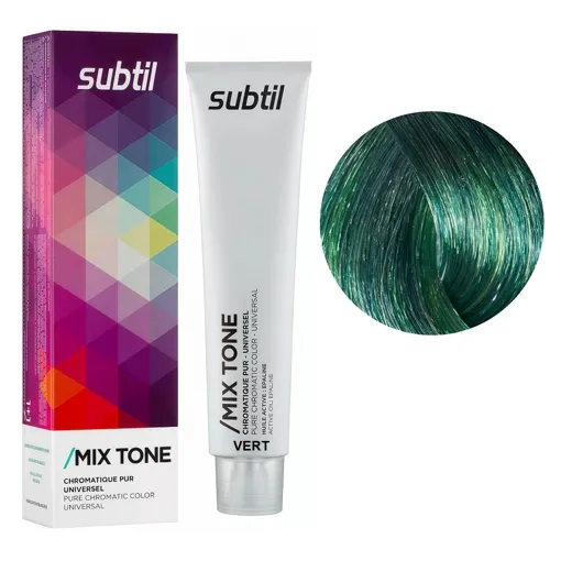 Зелений (VERT) Стійка крем-фарба без аміаку, 60 мл MIX TONE SUBTIL