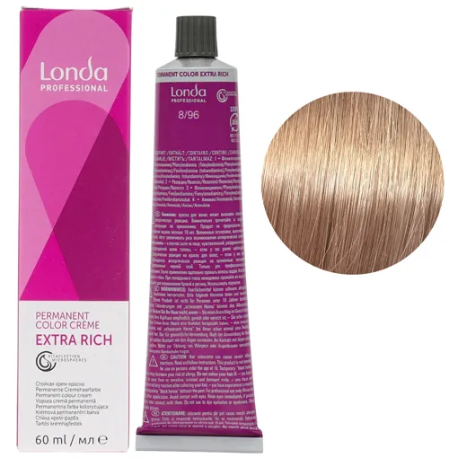 8/96 світлий блондин сандре фіолетовий Стійка фарба для волосся, 60 мл Permanent Color Londa Professional