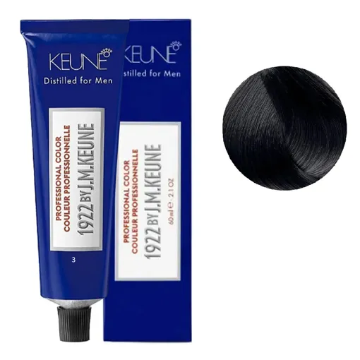 KEUNE Professional Color "Серія 1922" №3 Dark Brown Камуфляж сивини для  чоловіків 60 мл