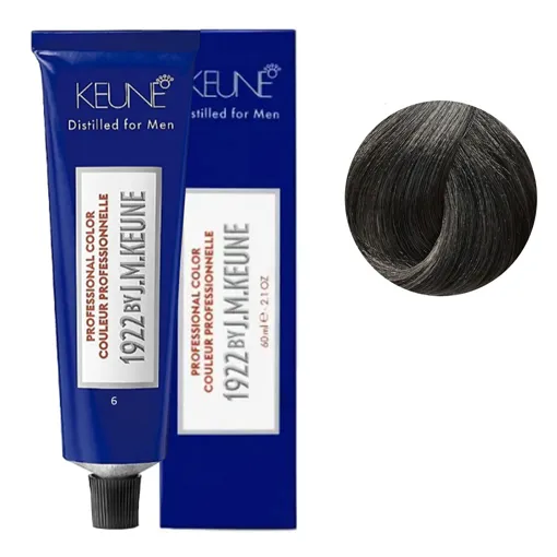 KEUNE Professional Color "Серія 1922" №6 Dark Blonde Камуфляж сивини для  чоловіків 60 мл