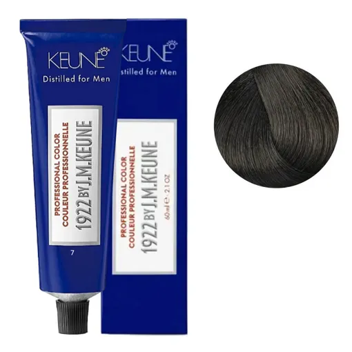KEUNE Professional Color "Серія 1922" №7 Medium Blonde Камуфляж сивини для  чоловіків 60 мл