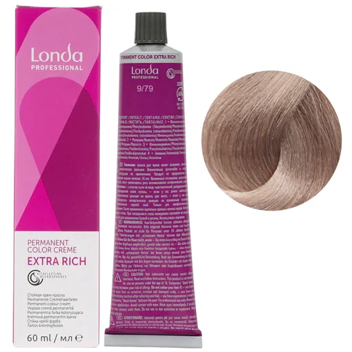 9/79 дуже світлий блондин коричневий сандре Стійка фарба для волосся, 60 мл Permanent Color Londa Professional