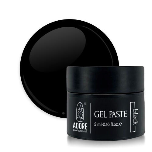 ADORE  Gel Paste Гель-паста, арт-гель 5мл №02 Чорна (баночка)