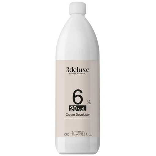 Окислювальна емульсія 6% (20 Vol), 1000 мл Cream Developer 3deluxe Professional