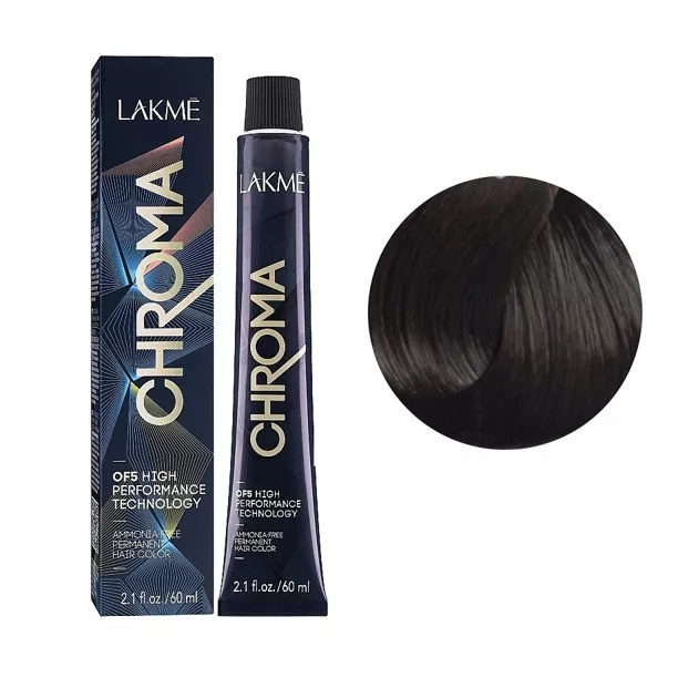 5/61 Крем-фарба для волосся перманентна без аміаку, 60мл Ammonia Free Permanent color CHROMA LAKME