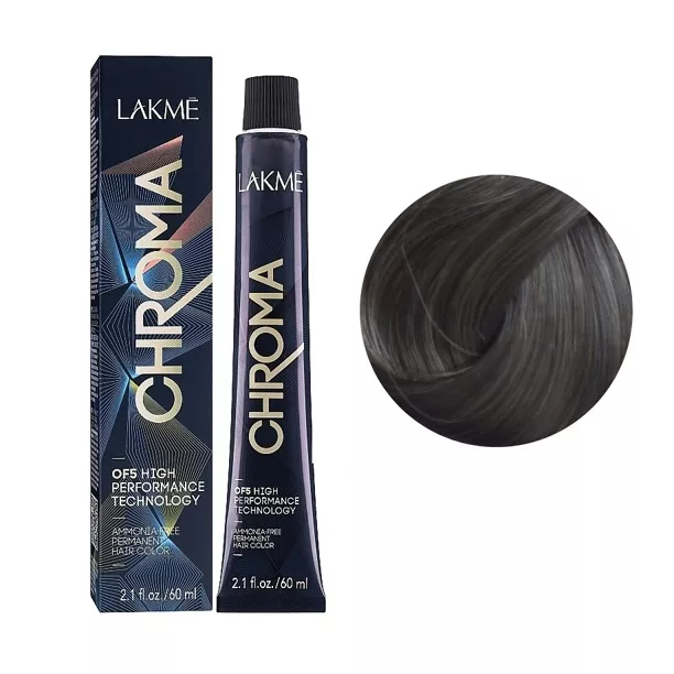 7/17 Крем-фарба для волосся перманентна без аміаку, 60мл Ammonia Free Permanent color CHROMA LAKME