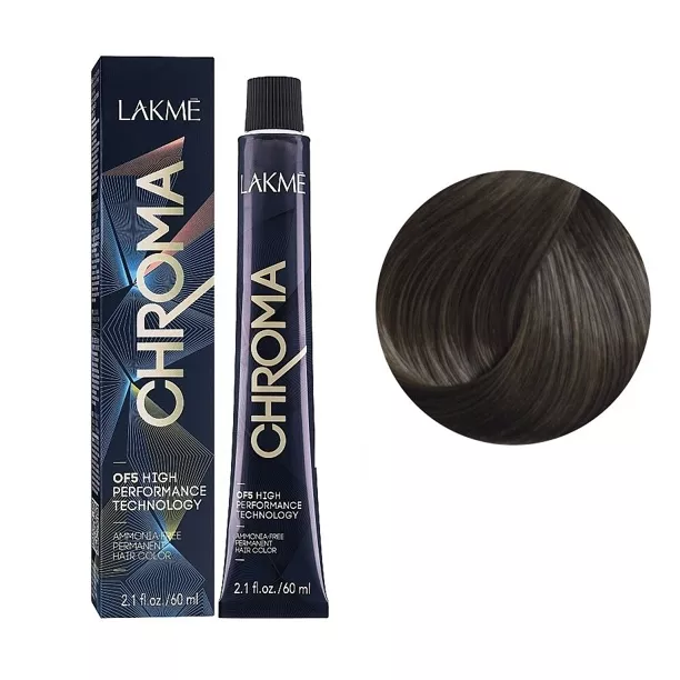 7/60 Крем-фарба для волосся перманентна без аміаку, 60мл Ammonia Free Permanent color CHROMA LAKME