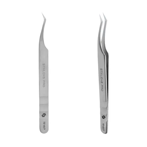 Пінцет професійний для вій EXPERT 41 TYPE 7 (L-образний, 30&deg;) TE-41/7 STALEKS PRO