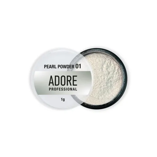 Втирка-перлинна для нігтів, 1 г №01 Pearl Powder ADORE