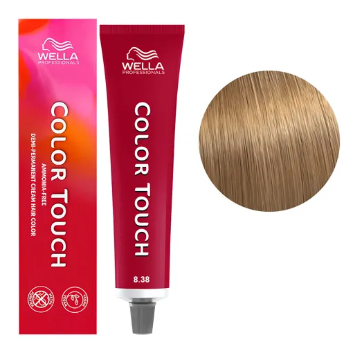 8/38 світлий блондин золотисто-перлинний Фарба для тонування волосся без аміаку (Оновлена формула), 60 мл COLOR TOUCH Wella Professionals