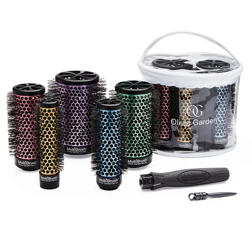 Набір брашів MULTIBRASH STARTER( 5 шт зі знімною ручкою) розмір: S, M, L, XL, XXL Olivia Garden 