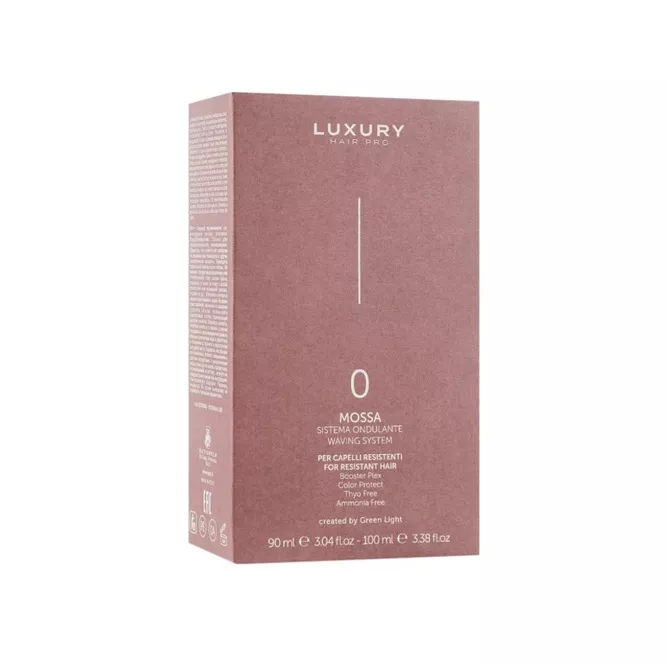 Комплект №0 для біозавивки натурального волосся, (90/100 мл) MOSSA  Wavyng System GREEN LIGHT