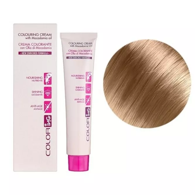 11/10 суперплатиновий блондин попелястий Крем-фарба 60мл Colouring Cream with Macadamia oil ING