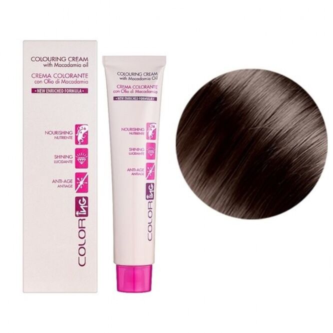 6 темний блондин Крем-фарба 60мл Colouring Cream with Macadamia oil ING